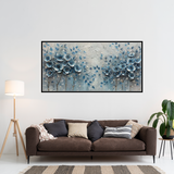 Premium Abstract Flower Painting on Canvas, Large Canvas Wall Art, Original Red Floral Landscape Wall Art Custom Painting Living Room Home Decor Online