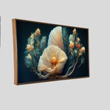 Premium Elegant Floral Flower art Canvas Wall Painting for Wall Decors