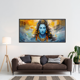 Premium Lord Shiva Meditation Abstract Wall Paintings For Home Wall Decors