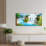 Premium Stunning Waterfall Nature Scenery of Colorful Canvas Wall Paintings & Arts