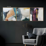 Abstract Mystical Mosaic Crystal Glass Premium Painting Set Of 3