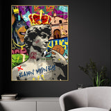 All You Care About Is Money David Art Cotton Canvas Wall Painting