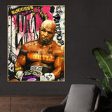 Baddest Man On The Planet Brutal Mike Tyson Cotton Canvas Wall Paintin