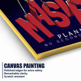 Best Plan Or No Plan Bold Puppet Hand Cotton Canvas Wall Painting