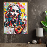 Blessing By Jejus Christ Pop Art Cotton Canvas Wall Painting