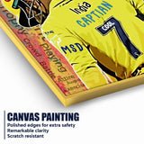 Captain Of 7 Seas MS Dhoni Cotton Canvas Wall Painting