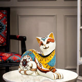 Egyptian White Queen Sculpture Artistic Table Decoration Showpiece