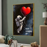 Float In Your Cosmic Love Cotton Canvas Wall Painting