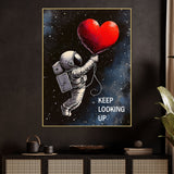 Float In Your Cosmic Love Cotton Canvas Wall Painting