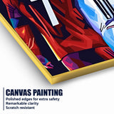 Greatest Of All Time Messi and Ronaldo Cotton Canvas Wall Painting
