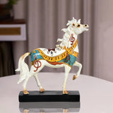 Stallion King Horse Statue Decorative Table Decor Showpiece