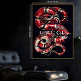 Indulgence Of Bold Gucci Cotton Canvas Wall Painting