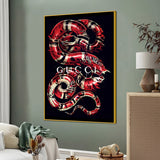 Indulgence Of Bold Gucci Cotton Canvas Wall Painting