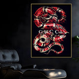 Indulgence Of Bold Gucci Cotton Canvas Wall Painting