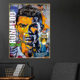 King Without Crown CR7 Ronaldo Cotton Canvas Wall Painting
