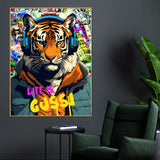 Life Of The King Makker Pop Art Cotton Canvas Wall Painting