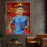 Prince Without Crown Captain Sunil Chettry Cotton Canvas Wall Painting