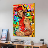 Rafael Nandal World's No.1 Pop Art Cotton Canvas Wall Painting