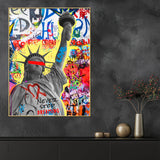 Statue of Liberty Streat Art Cotton Canvas Wall Painting