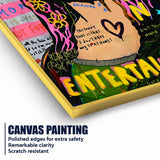 The Modern Mona Lisa Graffiti Cotton Canvas Wall Painting