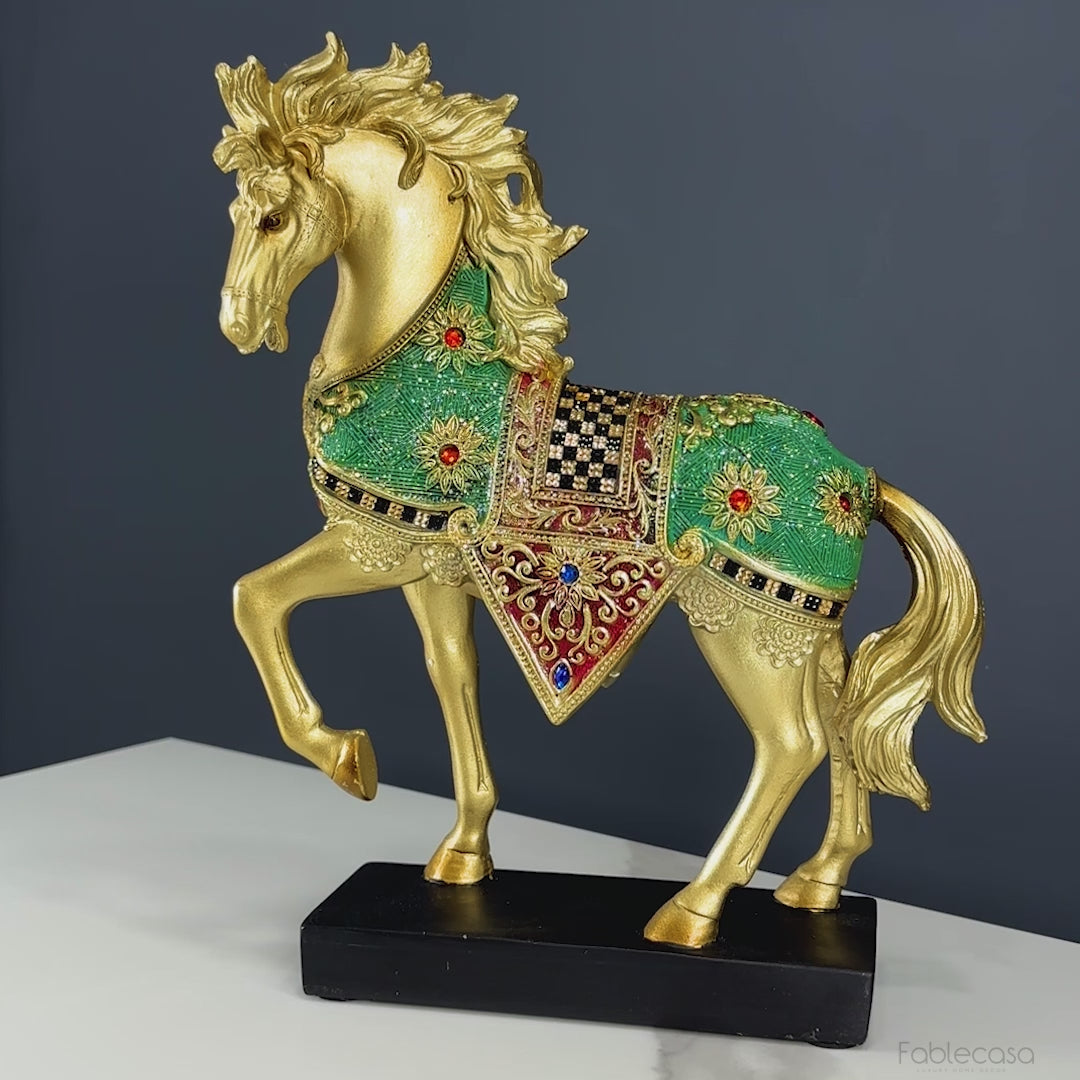 Elegant Linga Horse Showpiece