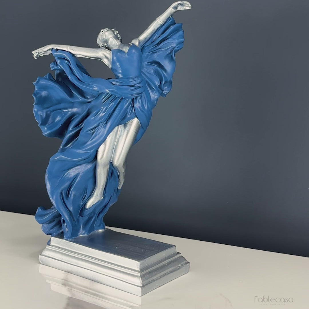 Elegant Dancing Girl Statue Table Decoration Showpiece