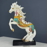 Roaring Horse Statue Decorative Table Decor Showpiece