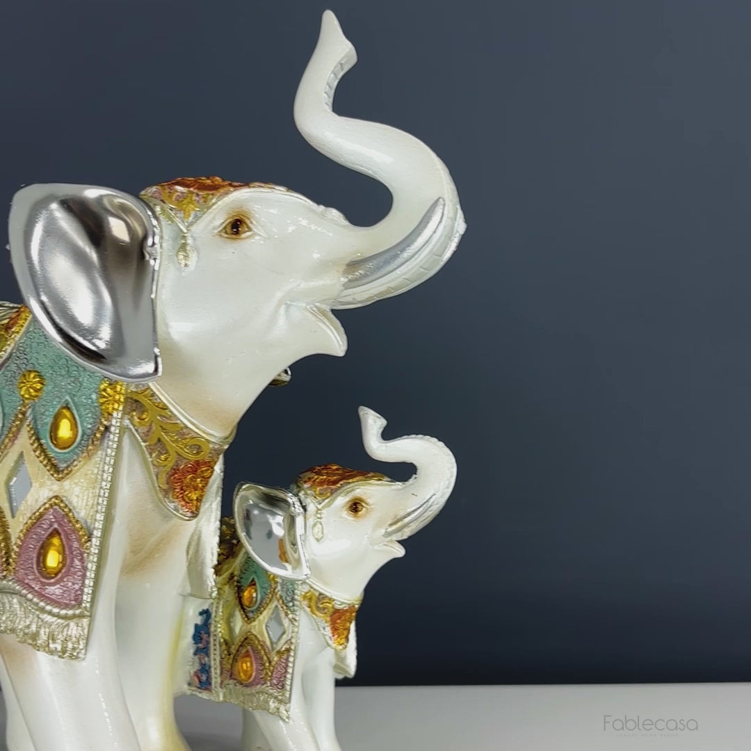 The Rajasthani Royal Elephant with Baby Elephant