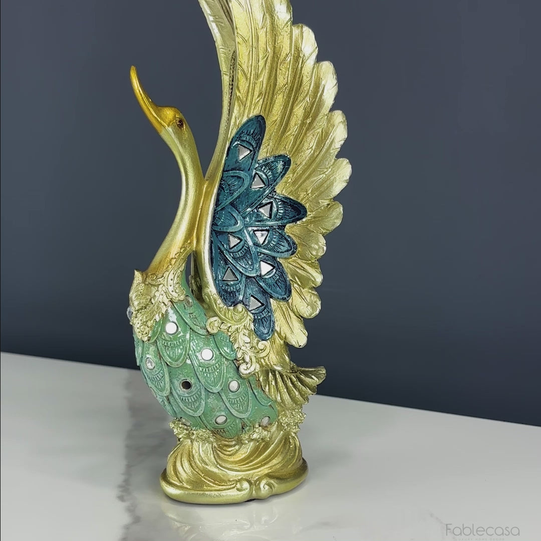 Elegant Magical Swan Decorative Table Decor Showpiece