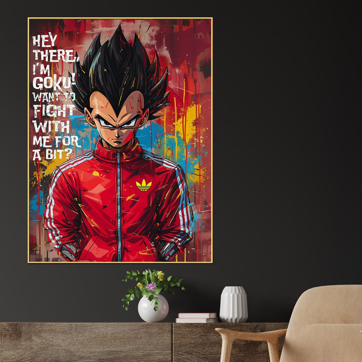Prince Vegeta IV of Fallen Saiyan Cotton Canvas Wall Painting