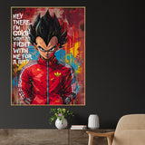 Prince Vegeta IV of Fallen Saiyan Cotton Canvas Wall Painting