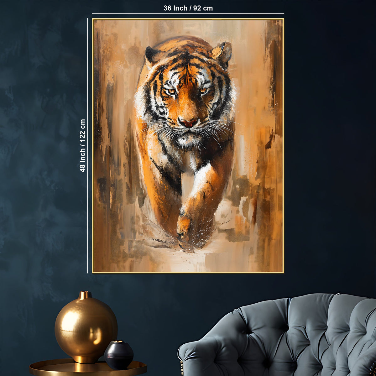 Abstract Lone Warrior On Final Walk Cotton Canvas Wall Painting