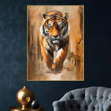 Abstract Lone Warrior On Final Walk Cotton Canvas Wall Painting