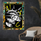 Abstract NYC The Street Ruler Canvas Wall Painting