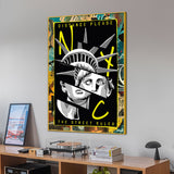 Abstract NYC The Street Ruler Canvas Wall Painting