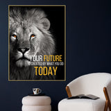 Always First Step Decide Your Last Step Cotton Canvas Wall Painting
