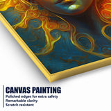 Amaterasu Goddess Of The Sun Fiery Aura Cotton Canvas Wall Painting