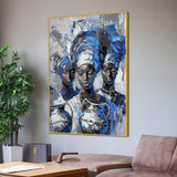 Aziza Of African Fairy Cotton Canvas Wall Painting