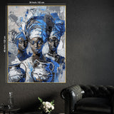 Aziza Of African Fairy Cotton Canvas Wall Painting