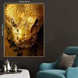 Be Danger Be Expensive Luxurious Snake Cotton Canvas Wall Painting
