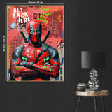 Be The Hero Of Your Life Dead Pool Graffiti Cotton Canvas Wall Paintin