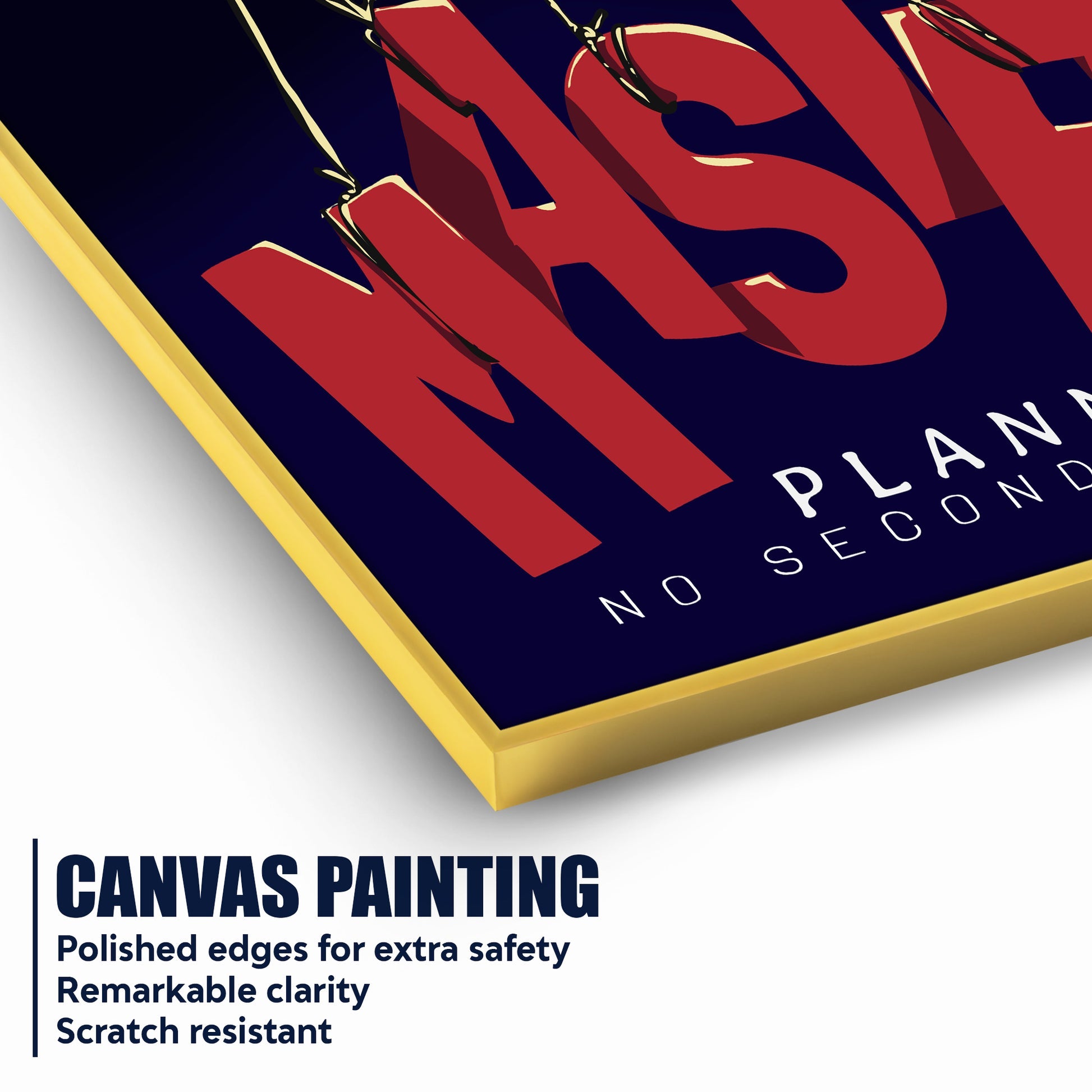 Best Plan Or No Plan Bold Puppet Hand Cotton Canvas Wall Painting