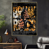 Break The Rule Or Make The Rule Bold Urban Cotton Canvas Wall Painting