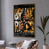 Break The Rule Or Make The Rule Bold Urban Cotton Canvas Wall Painting