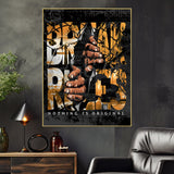 Break The Rule Or Make The Rule Bold Urban Cotton Canvas Wall Painting