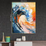 Brine Of The Ocean Abstract Cotton Canvas Wall Painting