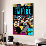 Build An Empire Not House Graffiti Cotton Canvas Wall Painting