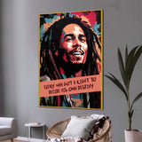 Build Your Own Destiny Bob Marley Cotton Canvas Wall Painting