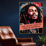 Build Your Own Destiny Bob Marley Cotton Canvas Wall Painting