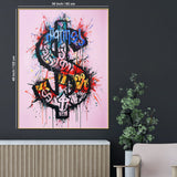 Dollar Sign Of Richie Graffiti Cotton Canvas Wall Painting